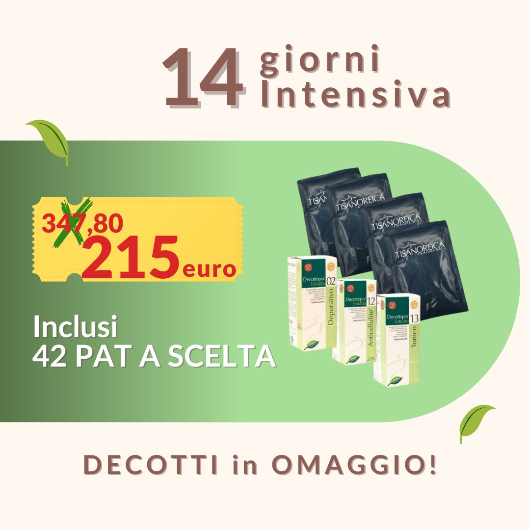 Tisanoreica Intensiva Personalizzata - 42 Pat gusti a scelta e Decotti (Promozione 2 Settimane)