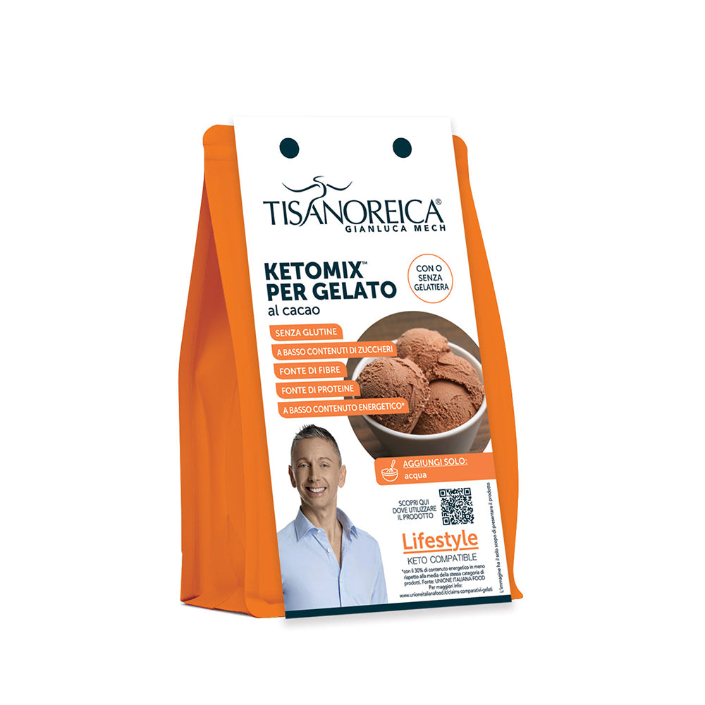 Tisanoreica Snack - Keto Mix per gelato - gusto cacao - 400 g