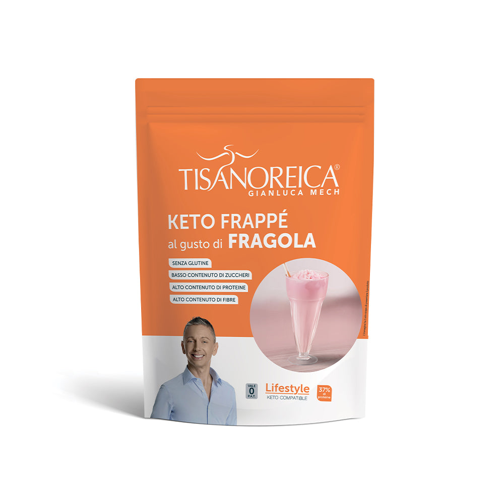 Tisanoreica Pat Lifestyle– Keto Frappè al gusto di Fragola– 400 g