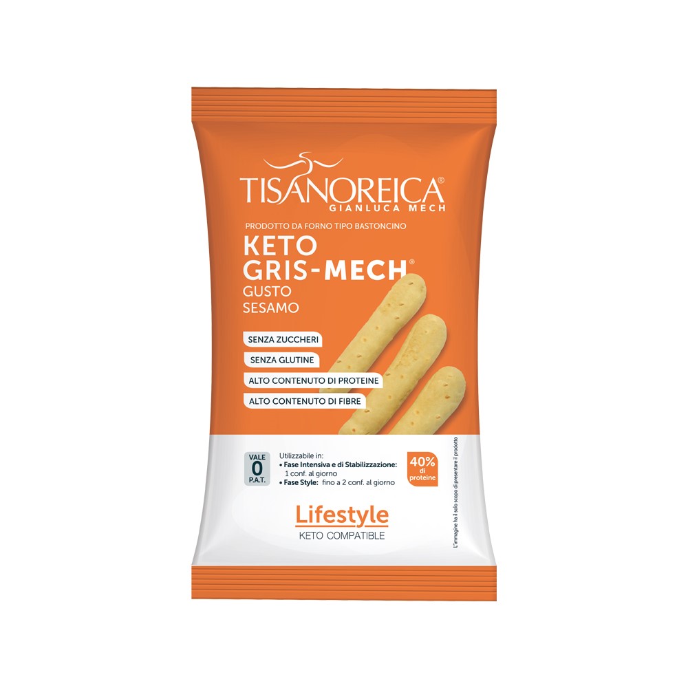 Tisanoreica Snack - Gris Mech - Grissini proteici al sesamo