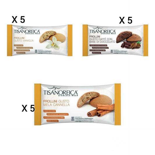 15 FROLLINI misti (5 per tipo)