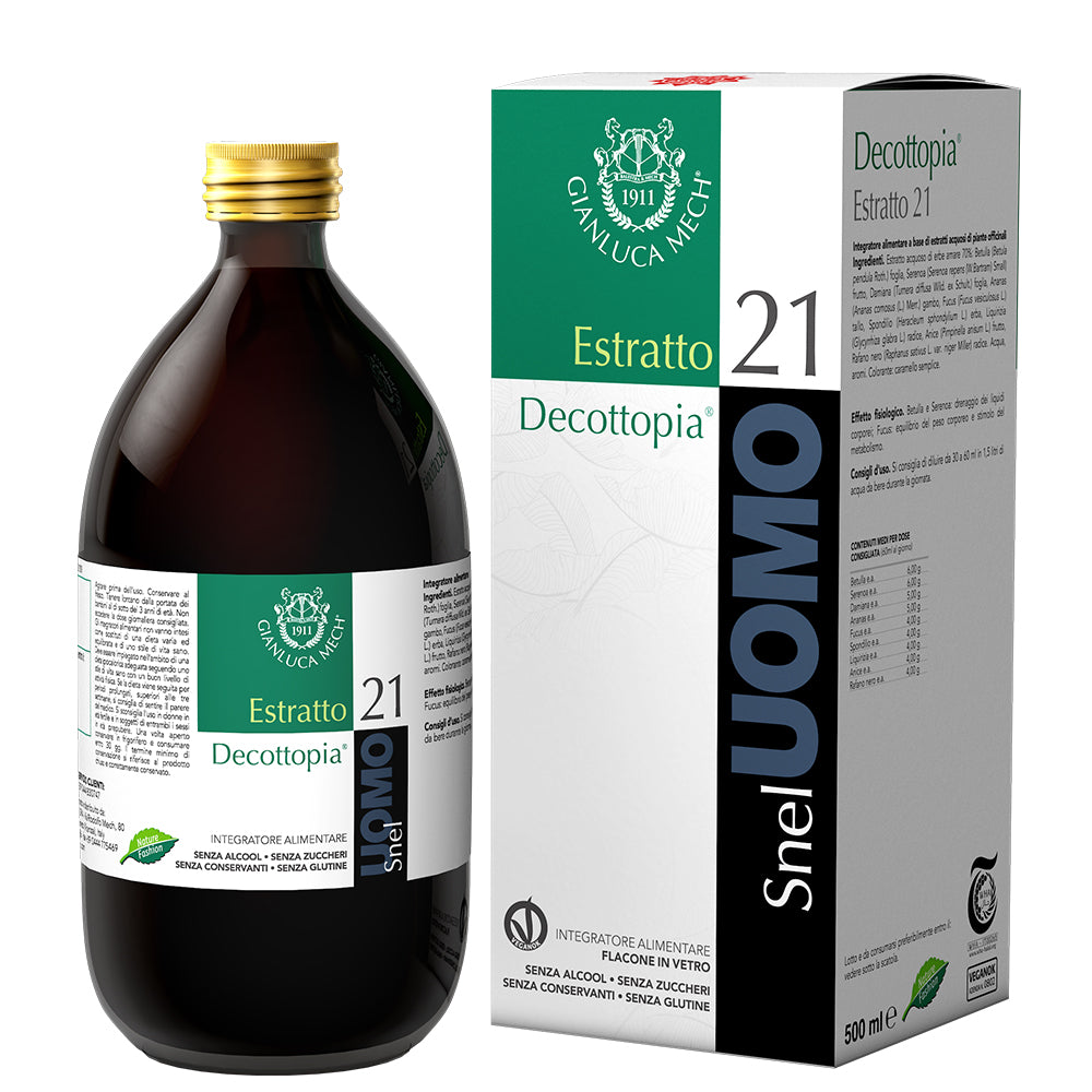 Tisanoreica Decottopia - Estratto 21 Snellente Uomo - 500ml