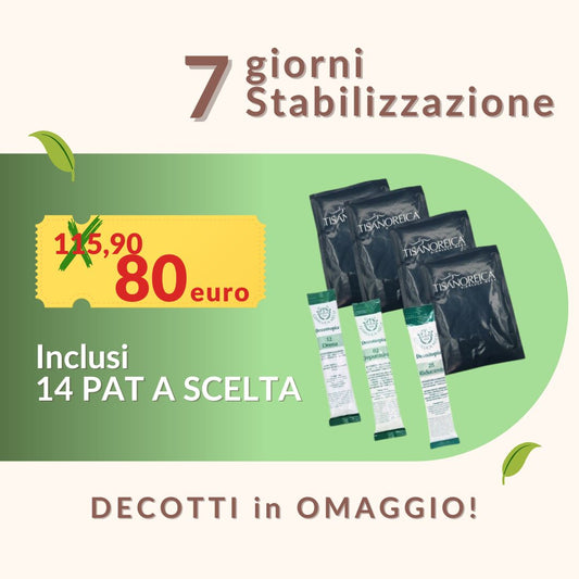 Tisanoreica Stabilizzazione Personalizzata - 14 Pat gusti a scelta e Decotti (Promozione 1 Settimana)