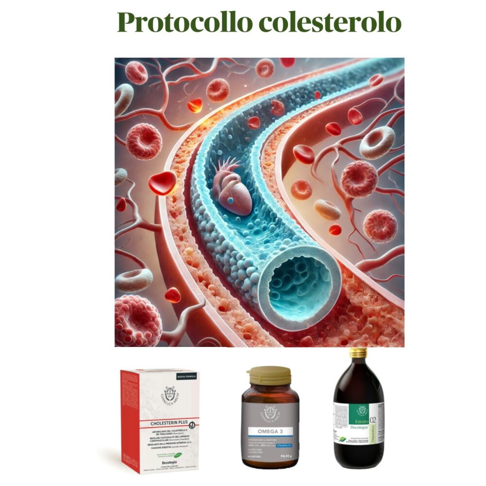 Tisanoreica Protocolli - Protocollo Colesterolo -1 decotto e 2 integratori - Trattamento di 30 giorni