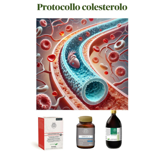 Tisanoreica Protocolli - Protocollo Colesterolo -1 decotto e 2 integratori - Trattamento di 30 giorni