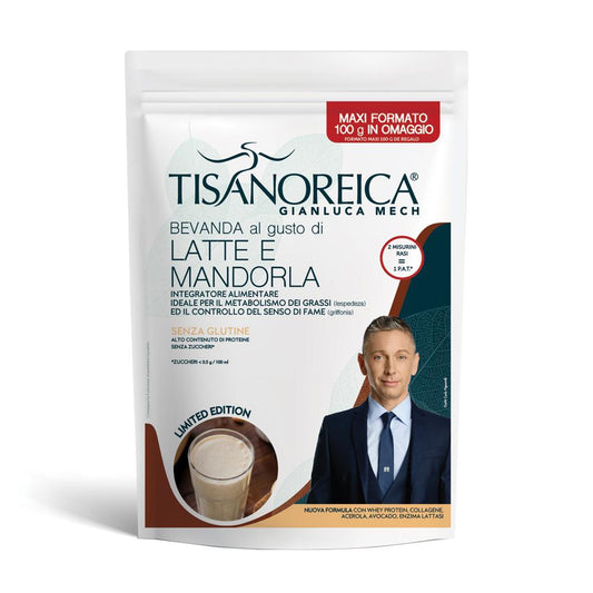 Tisanoreica Pat – Bevanda al gusto di latte e mandorla – 500 g