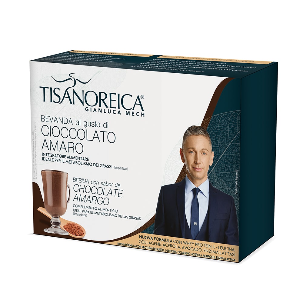 Tisanoreica Pat - Bevanda al gusto di Cioccolato Amaro - 4x34 g