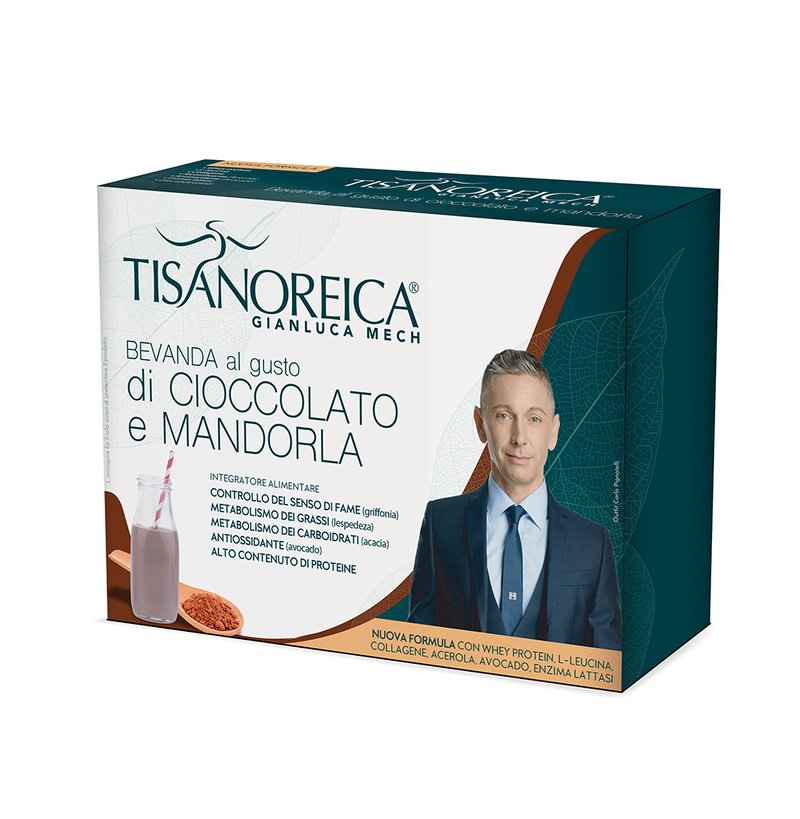 Tisanoreica Pat - Bevanda al gusto di Cioccolato e Mandorla - 4x30 g