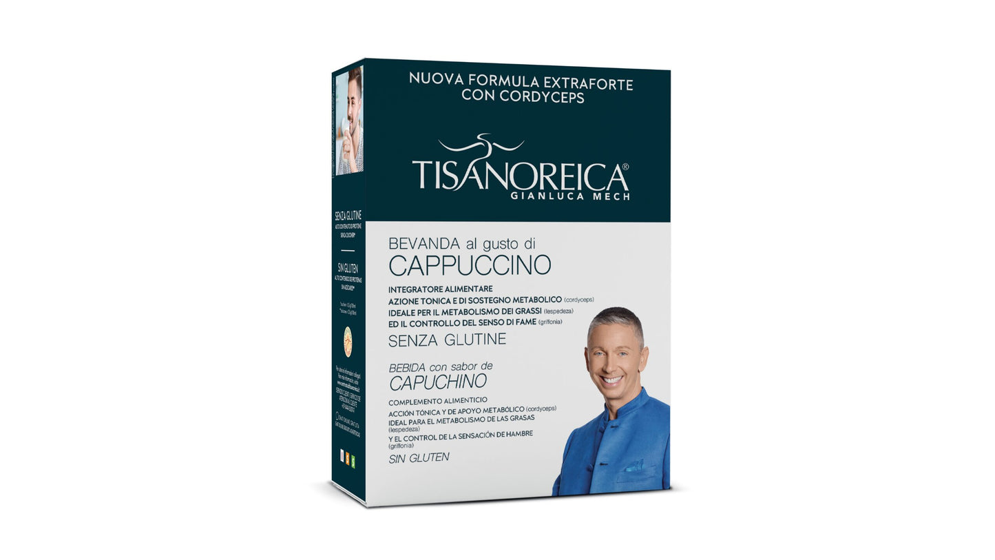Tisanoreica Pat - Bevanda al gusto di Cappuccino EXTRAFORTE con Cordyceps 4x27 g
