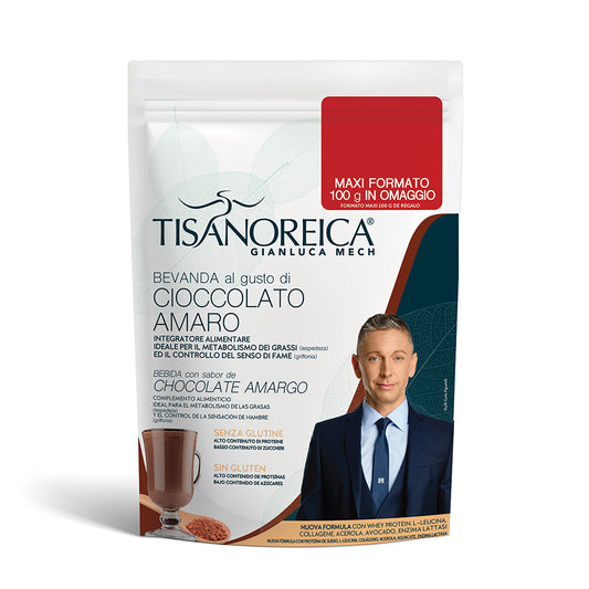 Tisanoreica Pat - Bevanda al gusto di Cioccolato Amaro - 500 g