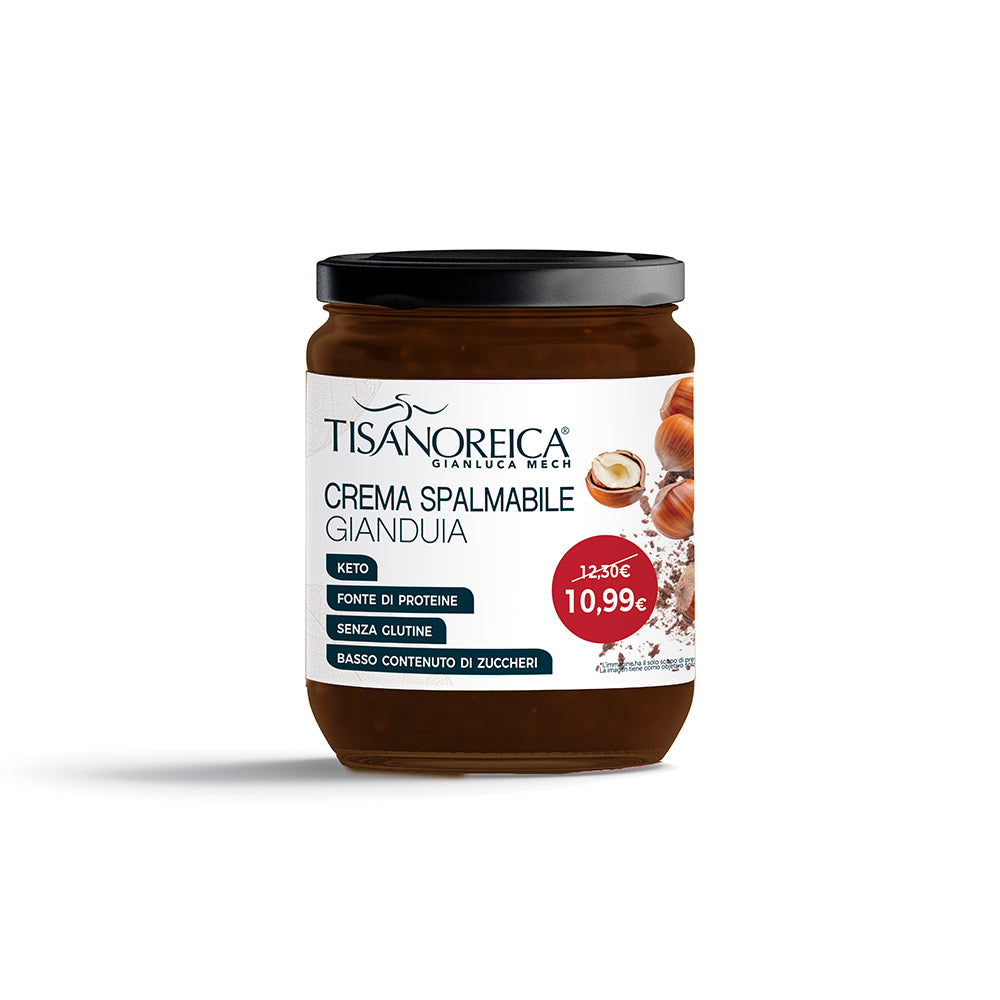 Tisanoreica Snack - Crema proteica Spalmabile al Gianduia - 300g