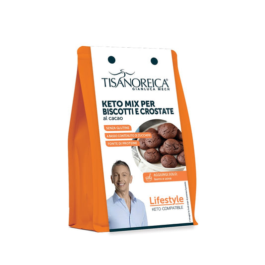 Tisanoreica Snack - Keto Mix per biscotti e crostate gusto Cacao Lifestyle- 400 g