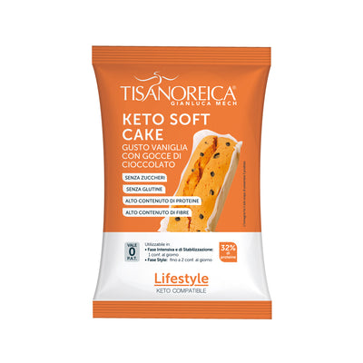 Keto Soft Cake alla vaniglia con gocce di cioccolato