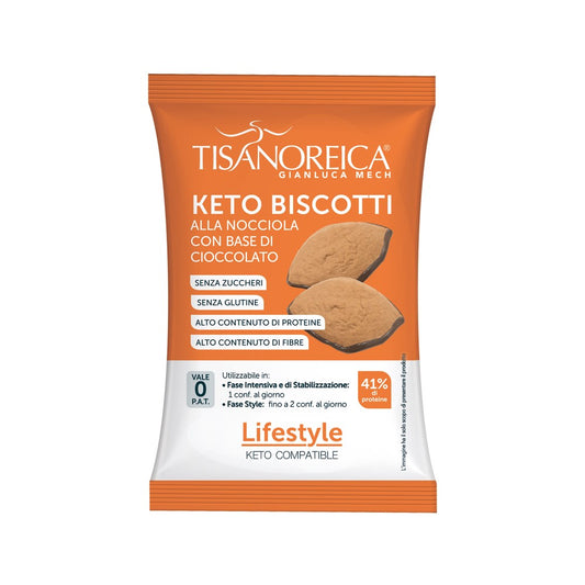 Tisanoreica Snack - Keto Biscotti alla nocciola con base di cioccolato  Lifestyle