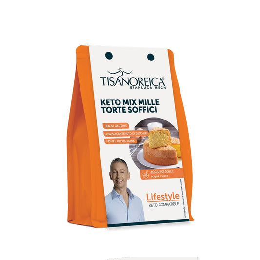 Tisanoreica Snack - Keto Mix per torte soffici Vaniglia Lifestyle- 400 g