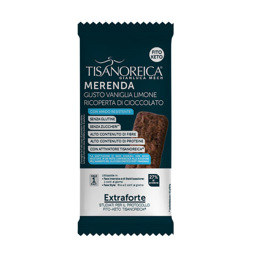 Tisanoreica Snack - Merenda al gusto Vaniglia, Limone e Cioccolato - 50 g