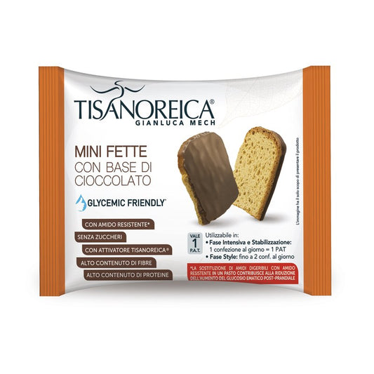 Tisanoreica Snack - Mini Fette base di Cioccolato - 40 g