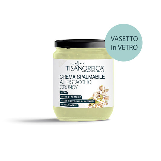 Tisanoreica Snack - Crema proteica Spalmabile al Pistacchio Cruncy- 200g