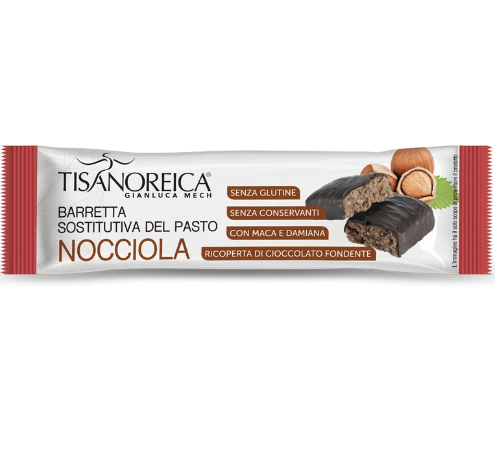 Tisanoreica Snack - Barretta sostitutiva del pasto alle Nocciole - 60 g