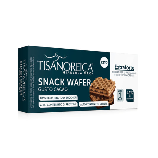 10 Snack wafer al Cacao Extraforte, Keto, 10 confezioni da 36g